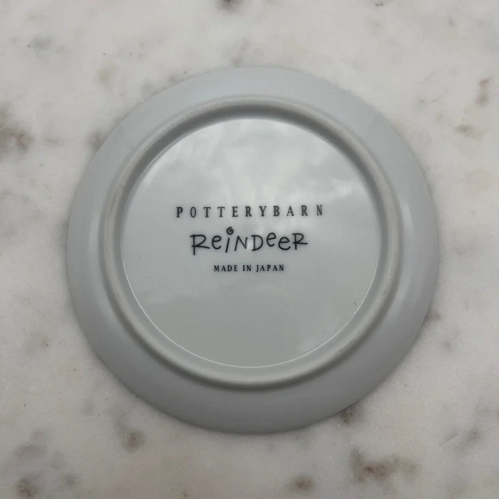 Pottery Barn Reindeer Coaster Cupid 4‎ Inch Japan